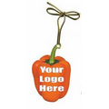 Orange Bell Pepper Gift Shop Ornament w/ Mirrored Back (12 Sq. In.)